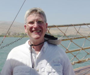 Contributed Seminarian Terry Ball sails on a boat on the Sea of Galilee during a pilgrimage to the Holy Land earlier this summer. 