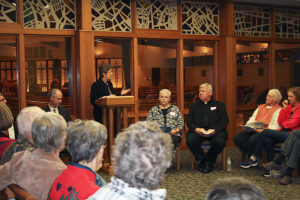 Barb Arland-Fye A panel discussion on end-of-life issues was held Nov. 12 in the Mary Chapel at St. John Vianney Parish in Bettendorf.