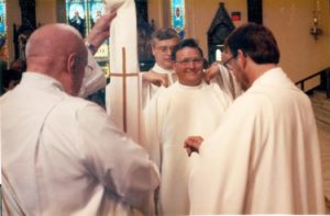 Contributed Deacon Don Frericks at his ordination in 1992 at Sacred Heart Cathedral in Davenport.