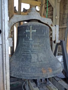 Contributed The original bell from 1856 sits idle in the bell tower of Sacred Heart Cathedral, Davenport. A $50,000 grant will allow the tower to be fixed. 