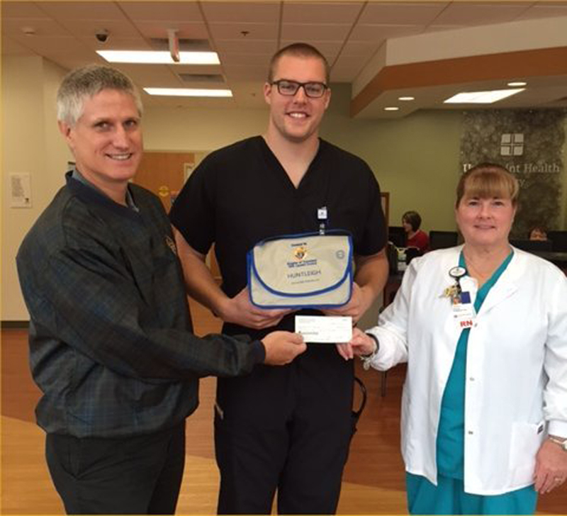 Contributed The Muscatine Knights of Columbus Laurent Council 1305 donated a fetal Doppler monitor to Trinity Muscatine Hospital earlier this fall. Pictured are, from left: Grand Knight Joe Keitel; Ben Pohl, physician’s assistant; and Penny Crowe, outpatient care director. 