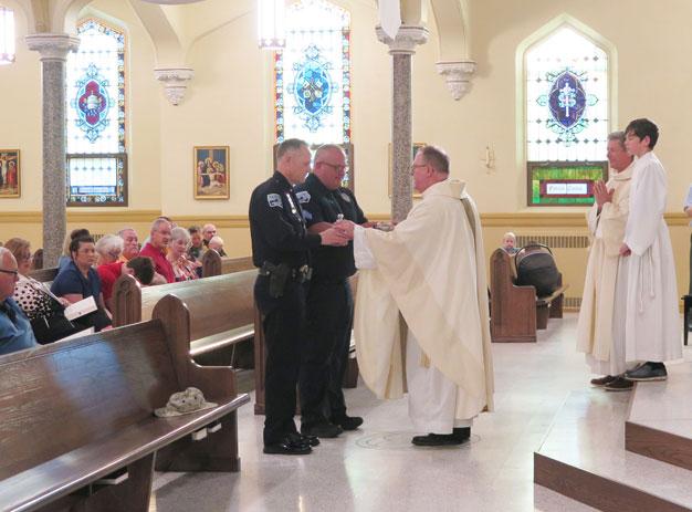 Blue Mass honors first responders