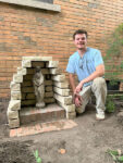 Newman Center seniors build grotto