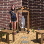 Teen working toward Eagle Scout rank builds Marian shrine for her parish